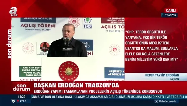 Başkan Erdoğan Trabzon'da