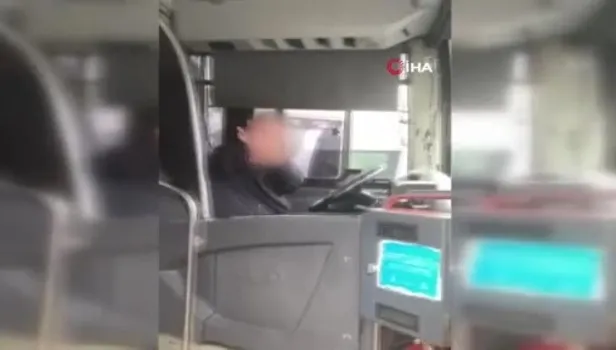 İETT şoförü yol soran kadına el hareketi çekti