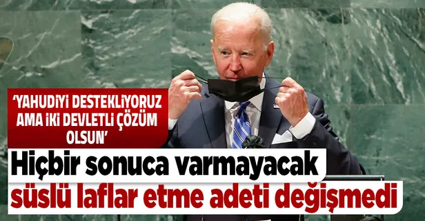 Son dakika: ABD Başkanı Joe Biden'dan BM Genel Kurulu'nda İsrail ve Filistin için 'iki devletli çözüm' vurgusu!