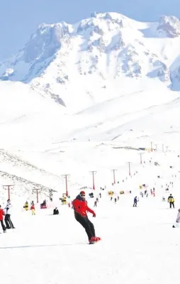 Erciyes’te kayıyo'rus'