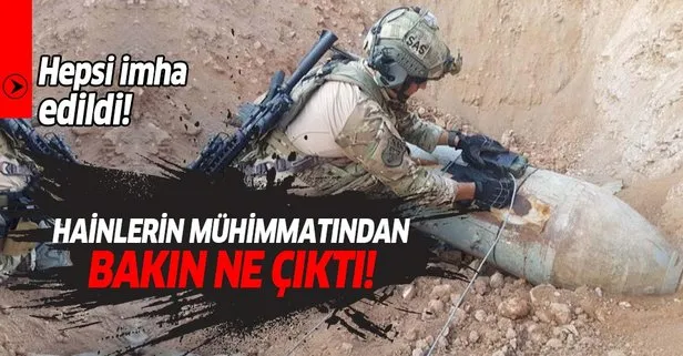 Tel Abyad’da ele geçirildi! PKK uçak mühimmatı kullanmış!