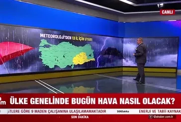 Ülke genelinde bugün hava nasıl olacak?