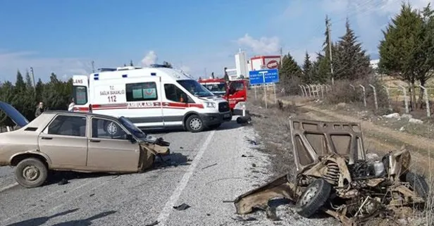 Son dakika: Denizli'de korkunç kaza! İkiye bölündü