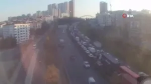 Esenyurt TEM bağlantı yolunda 7 araçlık zincirleme kaza