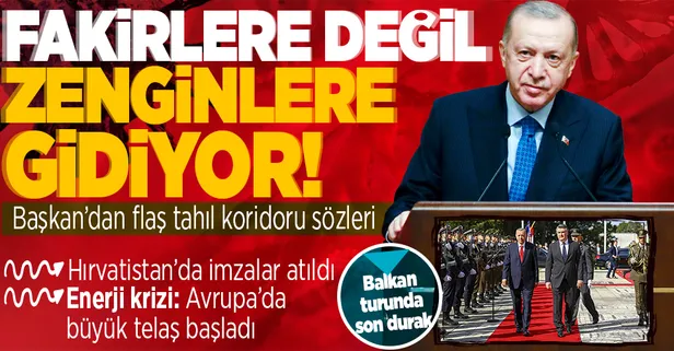 Başkan Erdoğan Hırvatistan'da! Kritik görüşme sonrası ilk açıklama: 3 anlaşma imzalandı