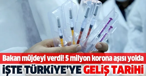 Sağlık Bakanı Fahrettin Koca’dan koronavirüs aşısı müjdesi! 5 milyon doz aşı aralıkta Türkiye’de