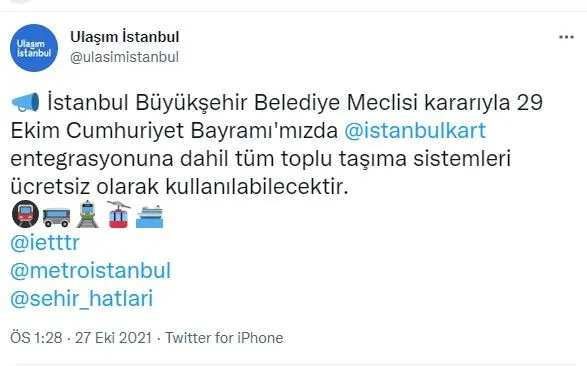 bugun-ulasim-toplu-tasima-ucretsiz-mi-2021-istanbulda-28-ekim-persembe-otobus-metro-metrobus-marmaray-vapur-bedava-mi-1635393419813.jpg Bugün ulaşım, toplu taşıma İETT ücretsiz mi 2021? İstanbul'da 28 Ekim Perşembe otobüs, metro, metrobüs, marmaray, vapur bedava mı?-4