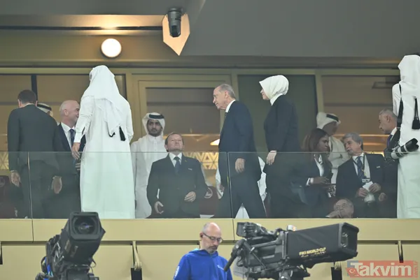 Başkan Recep Tayyip Erdoğan Katar'da dev finali takip etti! Al Sani ile görüştü - 10