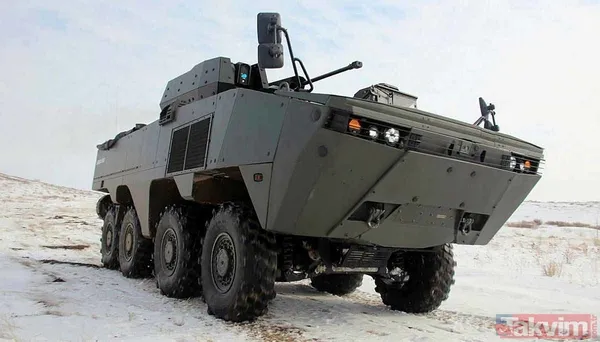 Kazakistan Türk yapımı zırhlı Arma 8×8'i ve Nefer silah sistemini test etti! Özellikleriyle korku salıyorlar - 1
