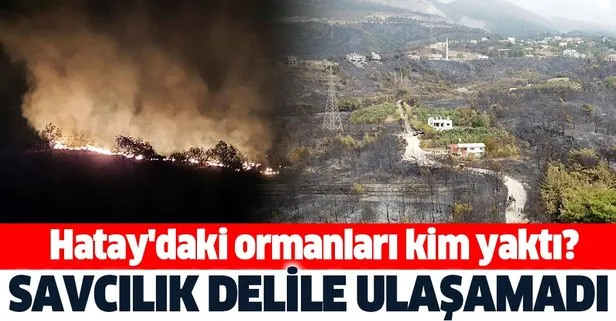 İskenderun Cumhuriyet Başsavcılığı, Hatay’daki orman yangınıyla ilgili henüz bir delil bulamadı