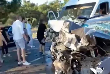 Makas atan sürücü olay yerinde keşif yapmış!