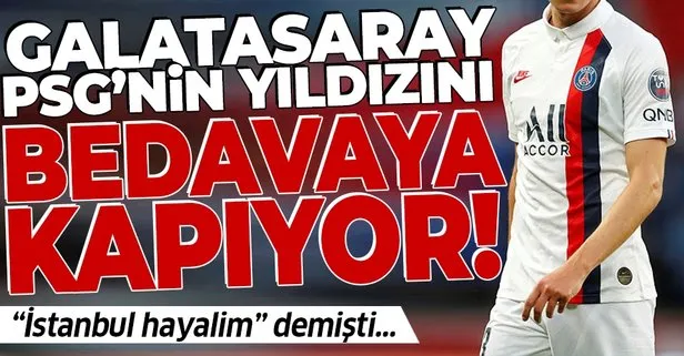 Galatasaray PSG’nin yıldızını bedavaya kapıyor! İstanbul hayalim demişti...