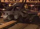 Son dakika: Eskişehir'de trafik kazası: Otomobil ikiye bölündü