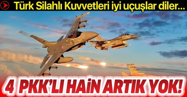 Irak'ın kuzeyinde 4 terörist öldürüldü!