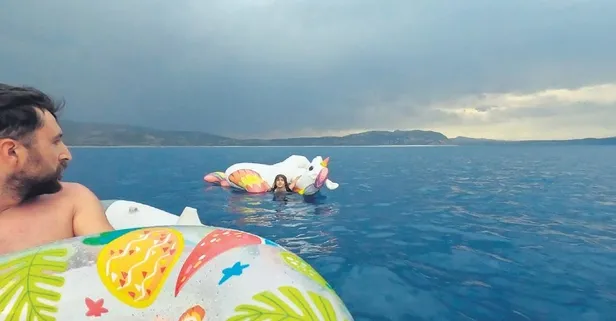 Salda Gölü’nde can pazarı: Küçük kız gölün ortasında mahsur kaldı