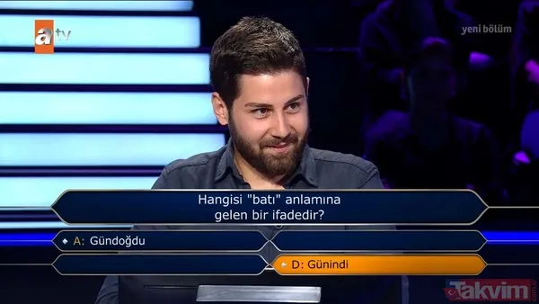 "Kim Milyoner Olmak İster?"de nefes kesen anlar: 500 bin TL'lik "Züğürt Ağa" filmi sorusu heyecanı doruklara getirdi. - 10