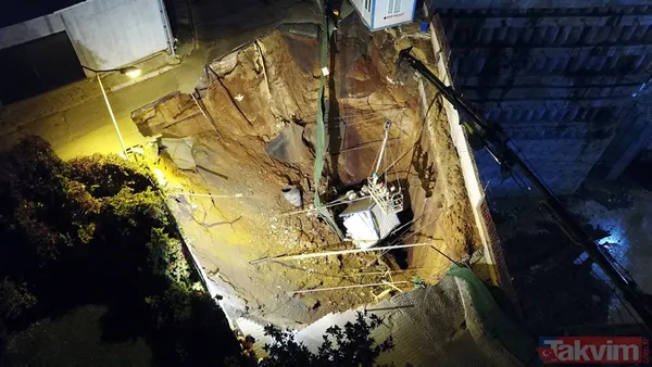 Ümraniye'de metro inşaatı yakınında göçük - 17