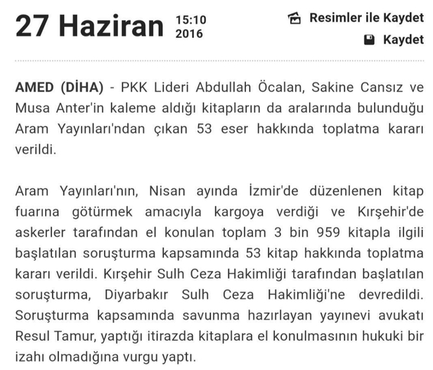 İmamoğlu'nun satışını savunduğu PKK'lı Sakine Cansız'ın kitabı 2016'da yasaklanmış-2