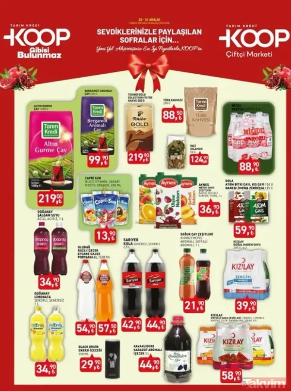 Tarım Kredi KOOP Market 31 Aralık yılbaşı kataloğu! 100'den fazla üründe indirim - 8