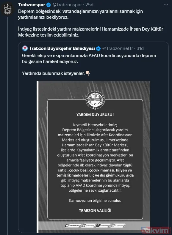 Spor ve magazin dünyası depremzedeler için seferber oldu! Merih Demiral, Mert Hakan Yandaş, Emre Kılınç, Kıvanç Tatlıtuğ... - 7