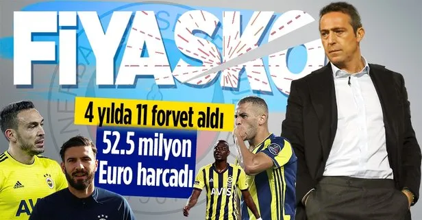 Fenerbahçe yönetimi 4 yılda santrfor hattına servet yatırdı ama istediği verimi alamadı!