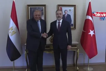 Dışişleri Bakanı Hakan Fidan Mısırlı mevkidaşı Samih Şukri ile görüştü!