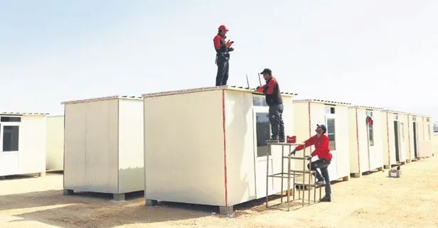 Geçici barınmaya hızlı çözüm