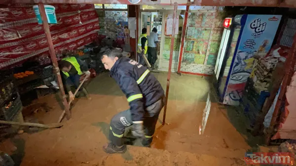 İstanbul Başakşehir'de İSKİ deposundan su taştı! İki ev ve bir markette hasar... - 3