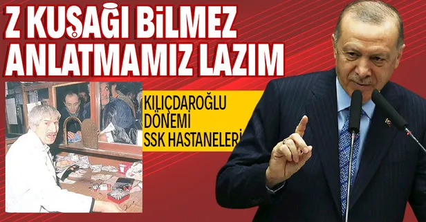 SON DAKİKA: Başkan Recep Tayyip Erdoğan: Bay Kemal'in SSK döneminde ölülerimizin bile rehin kaldığını Z kuşağına anlatmamız lazım