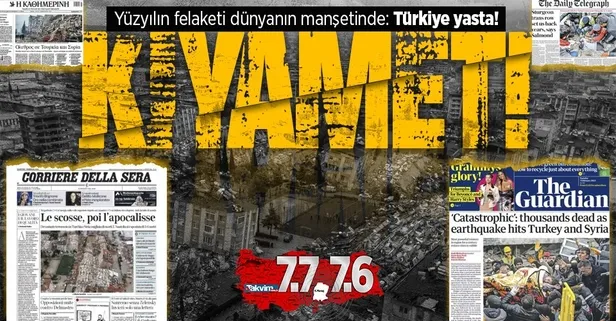 7.7 şiddetindeki deprem dünya basınında: "Şok depremler sonrası kıyamet"