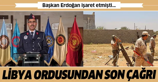 Libya ordusu Sirte'deki Hafter milislerini hava harekatıyla vurdu ve son uyarıda bulundu