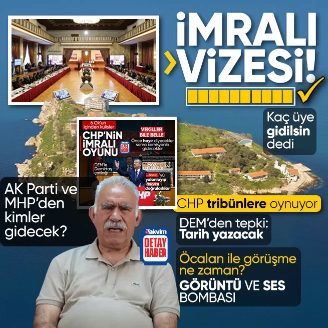 Komisyondan İmralı vizesi çıktı! Abdullah Öcalan ile görüşme ne zaman? AK Partiden gidecek isim belli oldu