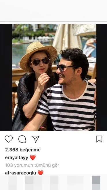 Afra Saraçoğlu Eral Altay'la olan aşkını böyle duyurdu-3