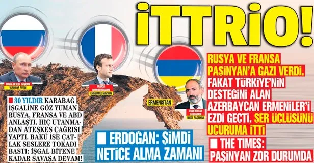 Türkiye’nin desteğini alan Azerbaycan, Rusya ve Fransa’nın gazına gelen Ermenistan’ı ezdi geçti!