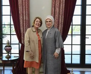 Emine Erdoğan, Nami Osmanoğlu ile görüştü