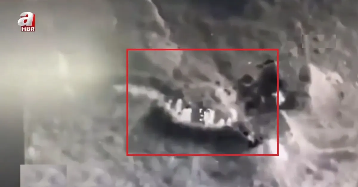 Ermeni askerlerin Azerbaycan'a ait kamikaze drone'dan kaçış anı kamerada