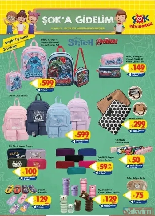 🔵20 Ağustos–9 Eylül Şok Kırtasiye Ürünleri Ve Fiyatları