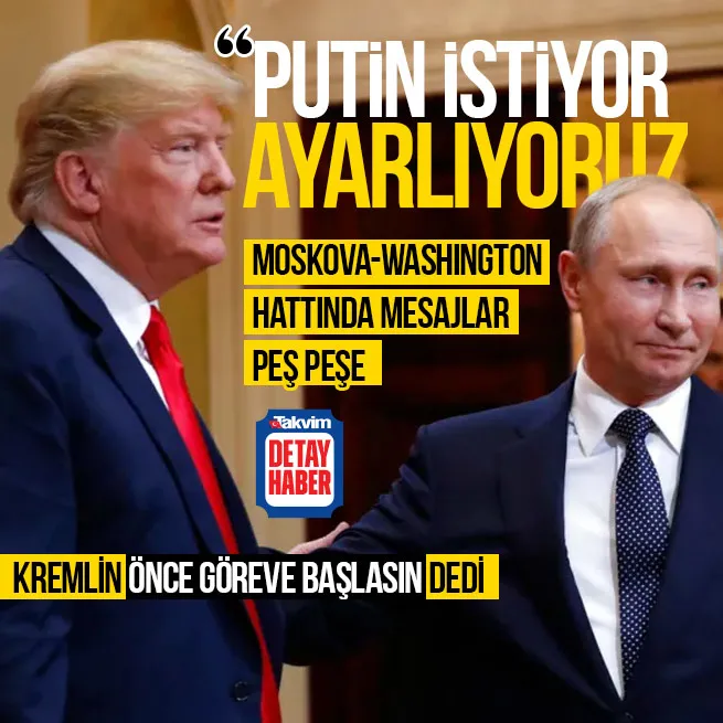 Trump’tan Putin hamlesi: Görüşmek istiyor biz de ayarlıyoruz