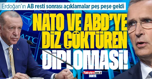 Başkan Erdoğan'ın AB resti sonrası NATO ve ABD'den Türkiye'ye destek açıklaması