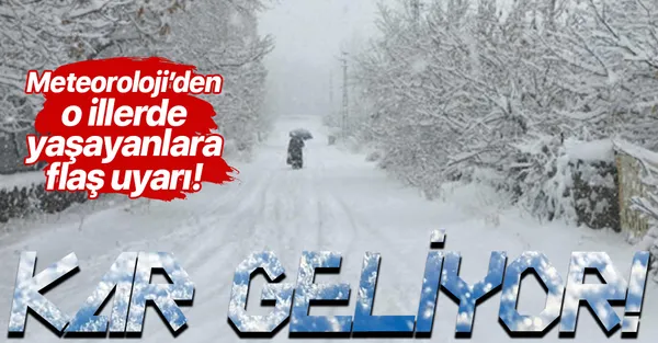 Son dakika: Meteoroloji'den bu illerde yaşayanlara flaş uyarı! Kar geliyor | 20 Aralık hava durumu-1