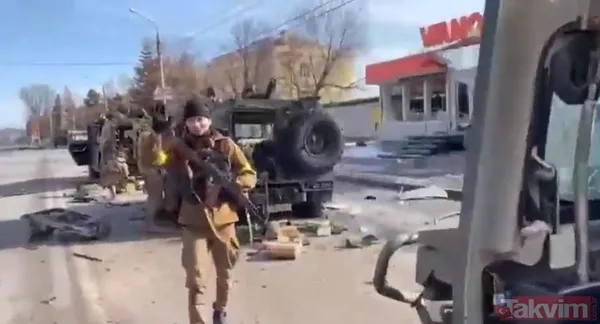 Harkov'da bombardıman devam ediyor! Ukraynalı ve Rus askerler böyle çatıştı - 4