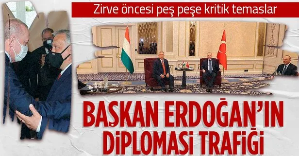 Son dakika: Başkan Recep Tayyip Erdoğan'ın diplomasi trafiği: Orban, Nauseda ve Levits ile görüştü