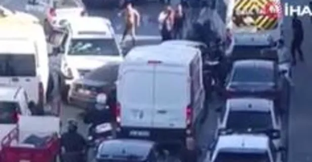 E-5'te dehşet anları! Çok sayıda araca çarptı! Pikap çalıntı çıktı maganda tutuklandı