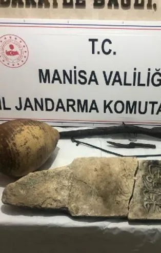 Manisa'da 'tarihi eser' operasyonu: Çok sayıda ele geçirildi