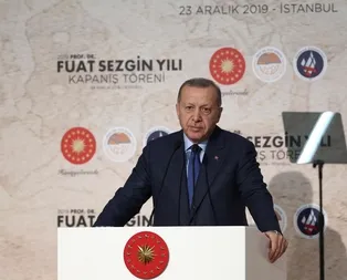 Başkan Erdoğandan Prof. Dr. Fuat Sezgin Yılı Kapanış Töreninde Kanal İstanbul açıklaması