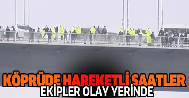 Son dakika: 15 Temmuz Şehitler Köprüsü’nde intihar girişimi! Ekipler olay yerinde