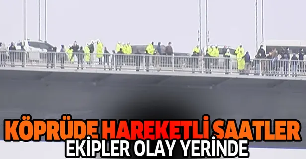 Son dakika: 15 Temmuz Şehitler Köprüsü'nde intihar girişimi! Ekipler olay yerinde
