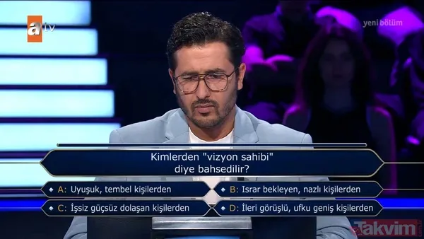 Kenan İmirzalıoğlu'nun sunduğu Kim Milyoner Olmak İster'de yarışmacı 'şov başlıyor' diyerek stüdyoyu kırdı geçirdi! - 44