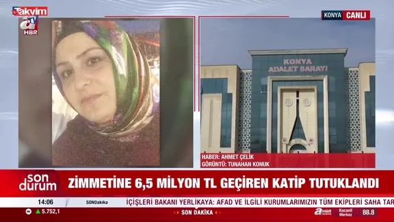 Konya Adliyesi’nde zimmet skandalı: Katip 6,5 milyon TL ile tutuklandı
