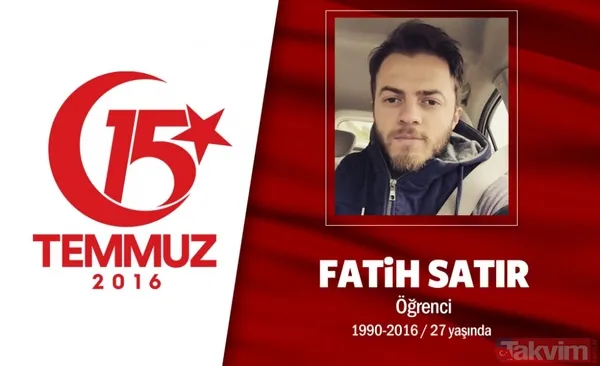 15 Temmuz şehitleri hain girişimin 7. yılında saygıyla anıyoruz! Unutmayacağız unutturmayacağız - 12